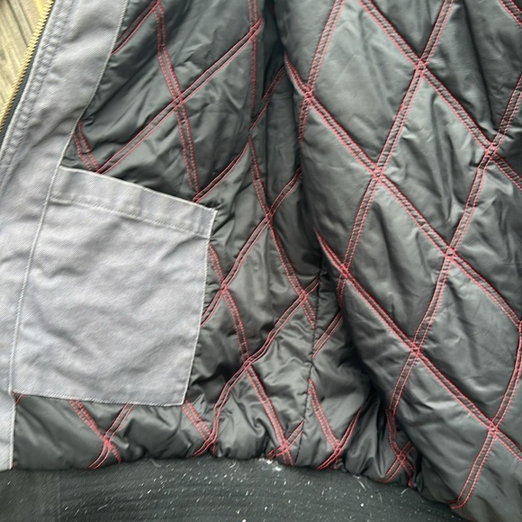 Vintage Snap-On Mens Heavyweight Canvas Workwear Jacket Black/Grey Size XL - Picture 11 of 15